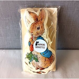 Beatrix Potter Peter Rabbit Shaped Meri Meri Napkins Set of 30 Unused Easter